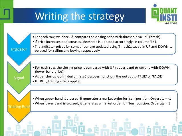 Quants trading strategies