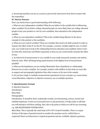 How to design questionnaire | DOC
