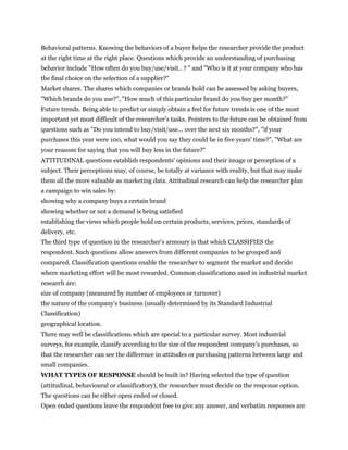 How to design questionnaire | DOC