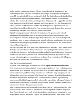 How to design questionnaire | DOC