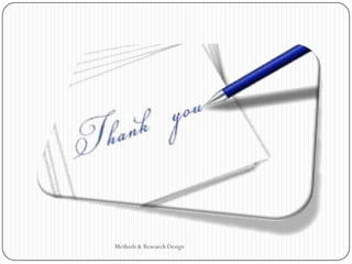 Methods & Research Design
 