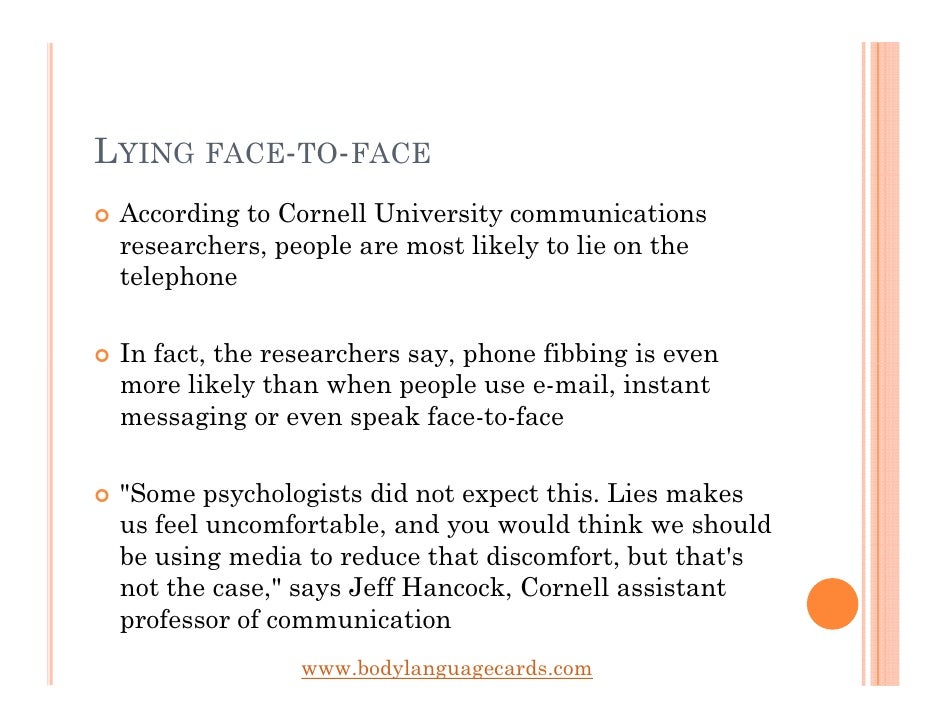 how to detect lies how to detect a lie