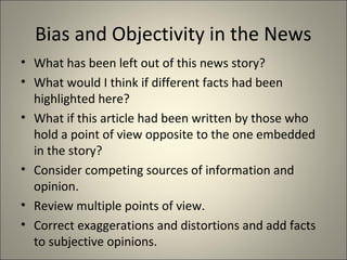 How to Detect Media Bias | PPT