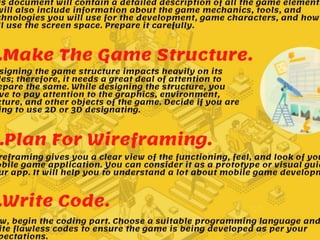 How to developed Game.