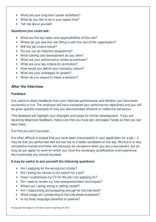 successful job interview techniques