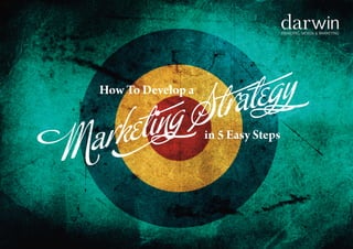 How To Develop a
Marketing Strategy
in 5 Easy Steps
BRANDING, DESIGN & MARKETING
 