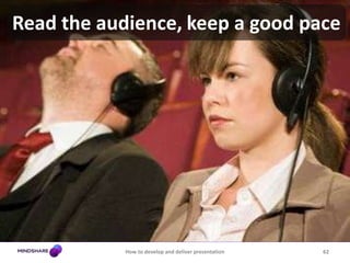 54How to develop and deliver presentation“Today Apple is going to reinvent the phone”