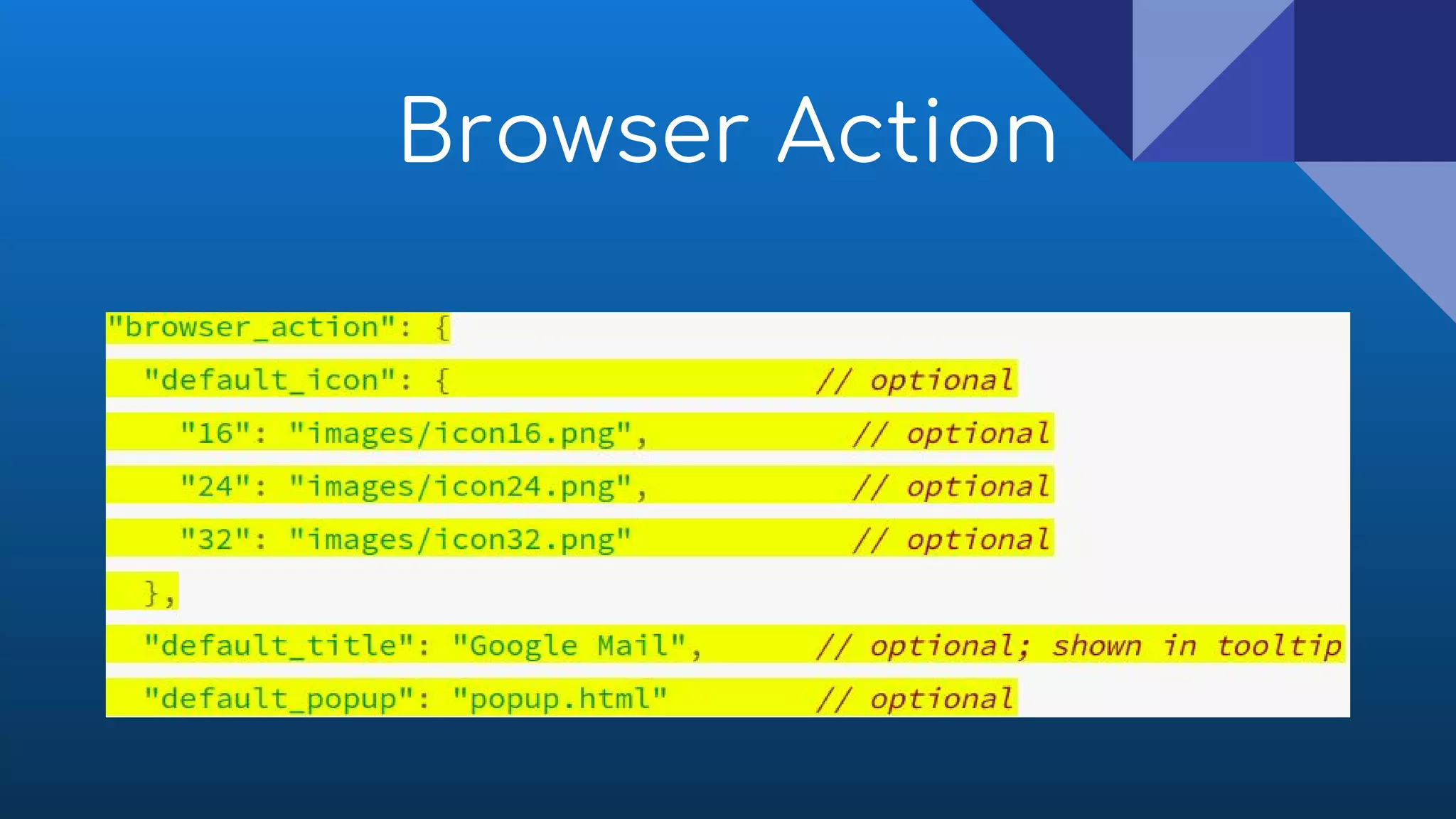 Browser Action
 