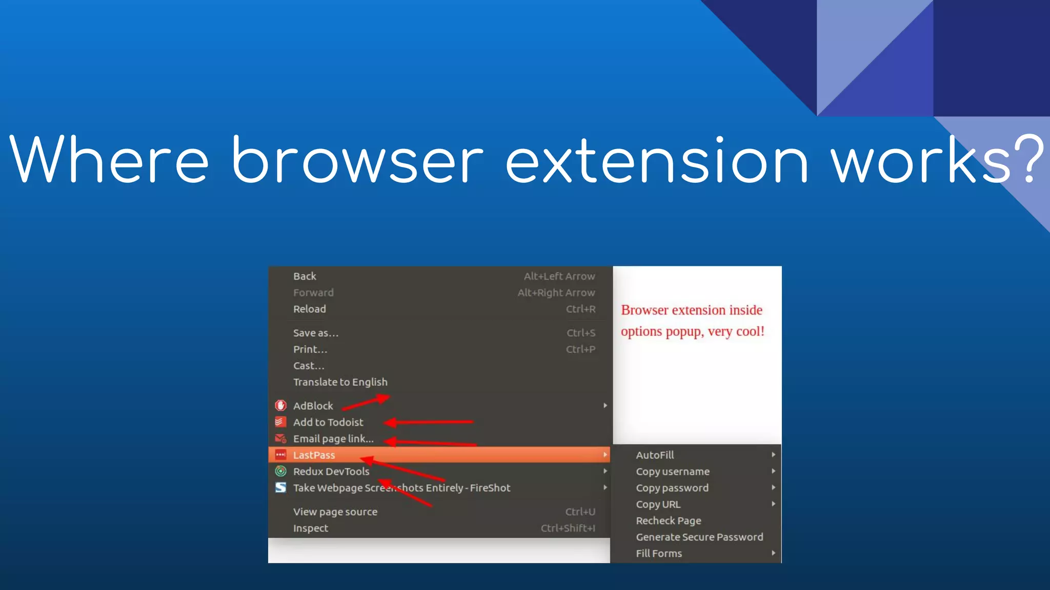 Where browser extension works?
 