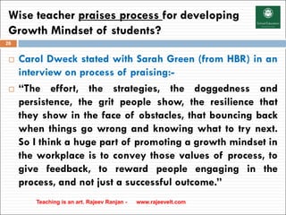 How to develop growth mindset
