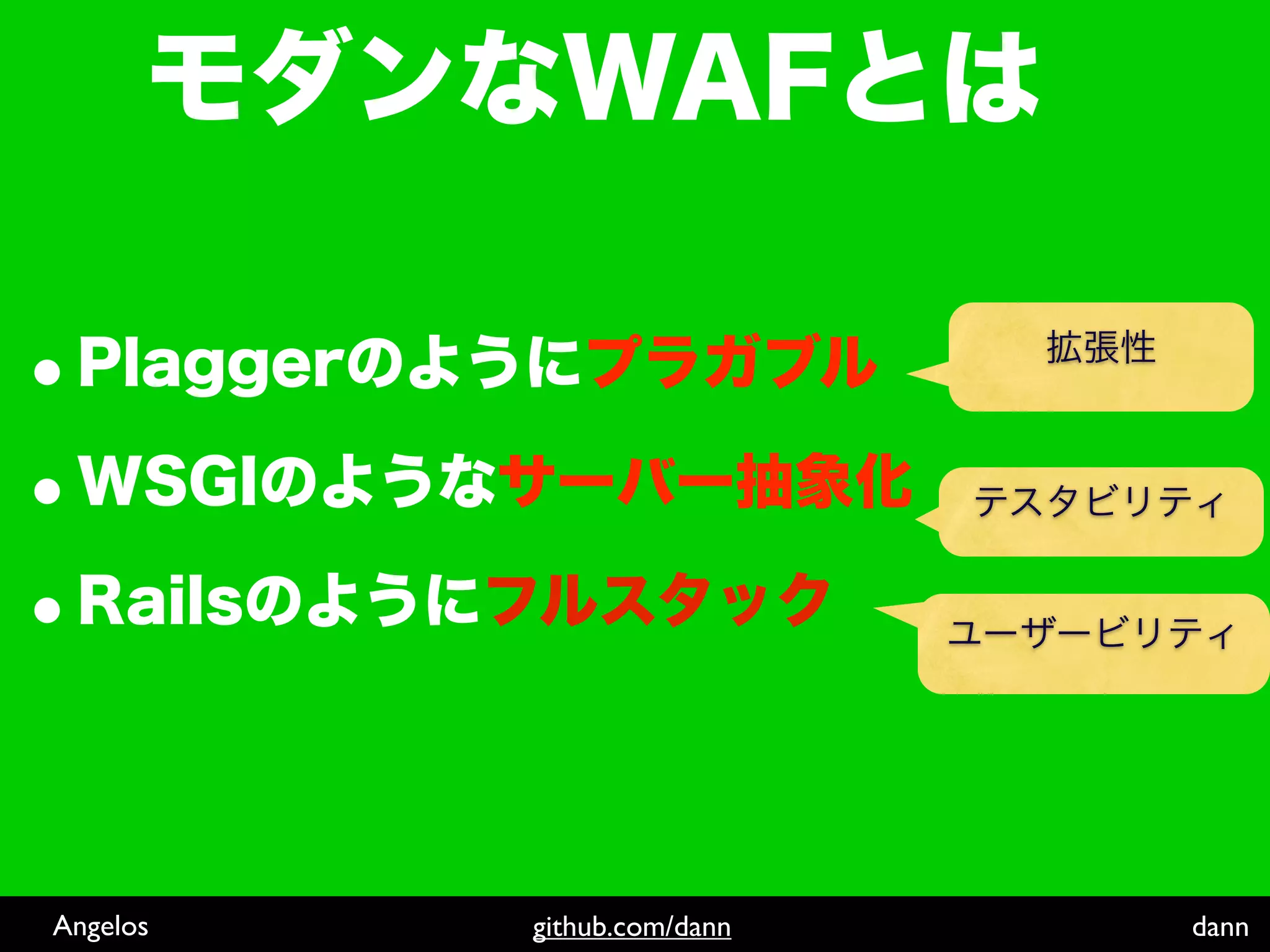 Angelos   github.com/dann   dann
 