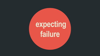 expecting
failure
 
