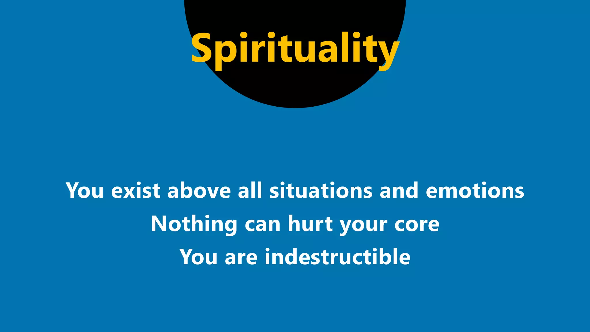 Spirituality
 