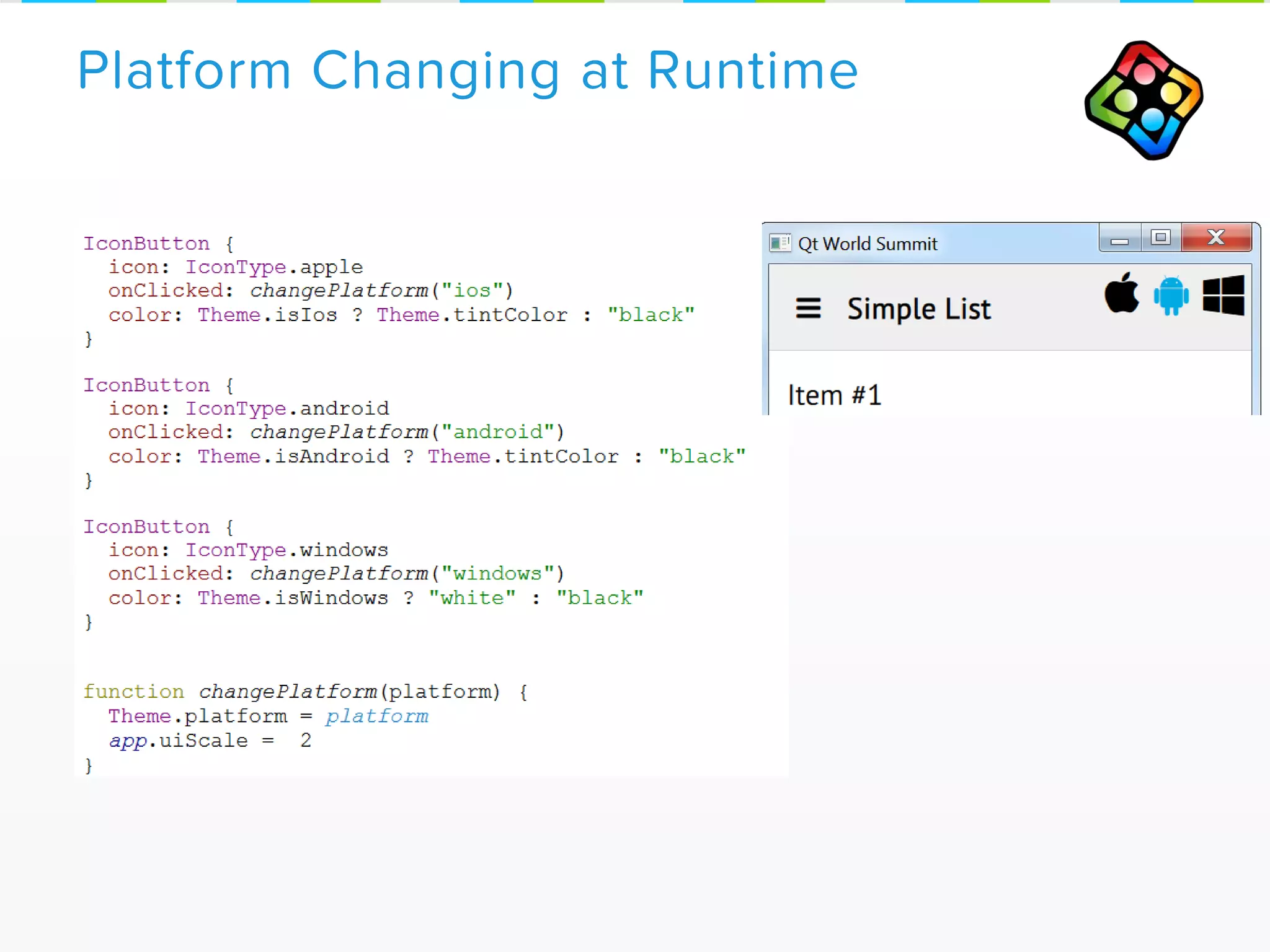 Platform Changing at Runtime
 