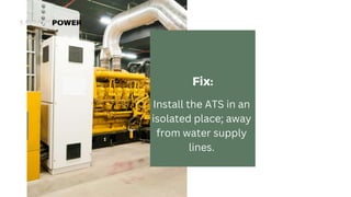 How To Diagnose & Fix Problems With Your Automatic Transfer Switch | PPTX