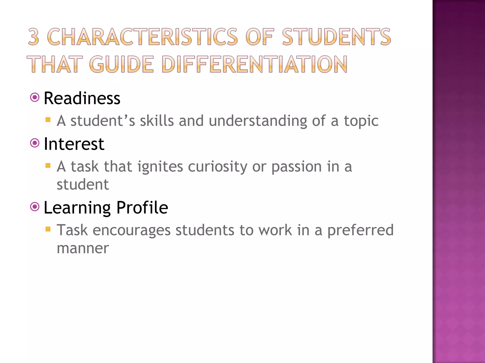 How to differentiate instruction in a mixed ability classroom | PPT