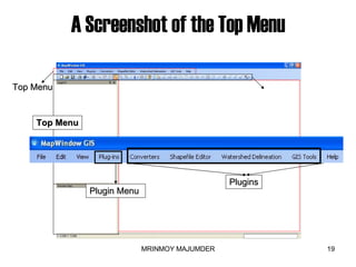 A Screenshot of the Top Menu Top Menu Top Menu Working Window Plugins Plugin Menu 