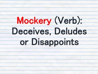 How to Discern and Silence a Mocking Spirit Slide 2