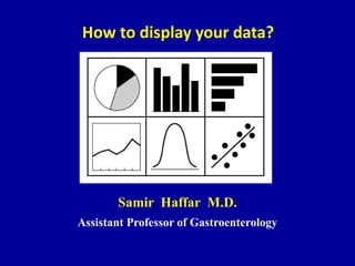 How to display your data?
Samir Haffar M.D.
Assistant Professor of Gastroenterology
 