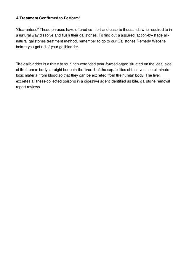 Natural Way To Get Rid Of Gallstones Natural Way To Get Rid Of Gallstones