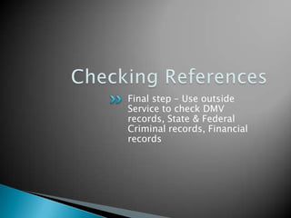 Reference Form 360 How To Do A 360 Degree Reference Check | PPTX