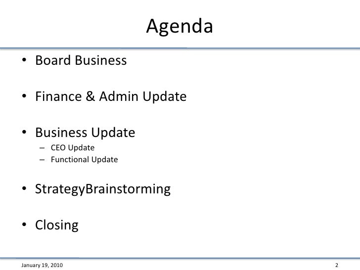 board meeting 101 how to write an agenda for a board meeting