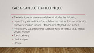 An Evidence-Based Cesarean Section Suggested For Universal Use – MMKB