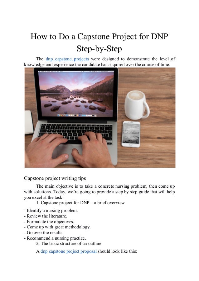 How to Do a Capstone Project for DNP StepbyStep