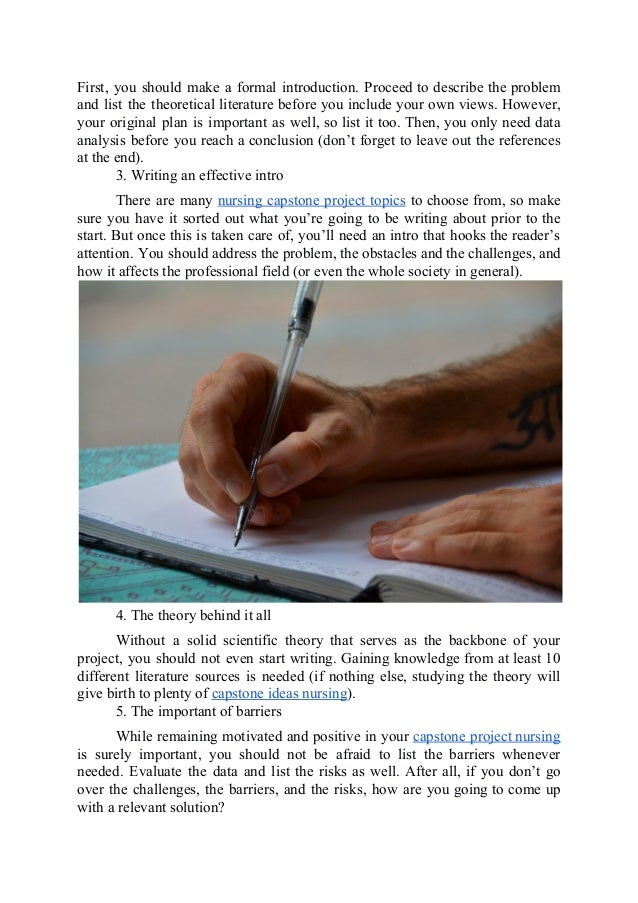 How to Do a Capstone Project for DNP StepbyStep