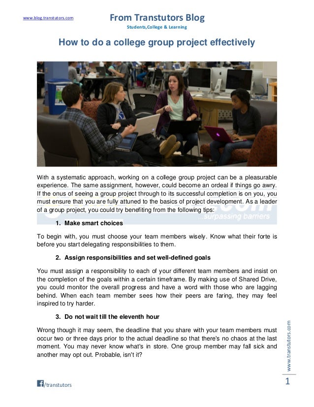 what to do a project on
