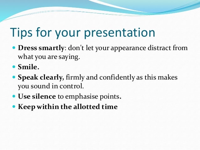 what to do a presentation about