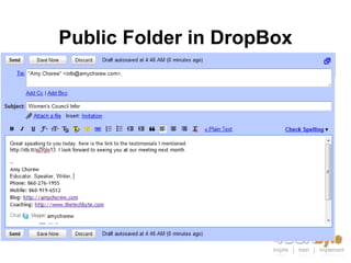 Public Folder in DropBox
 