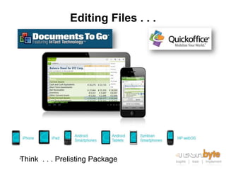 Editing Files . . .




Think . . . Prelisting Package
41
 