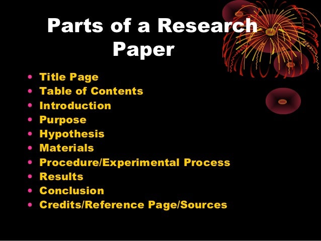Science research paper reference