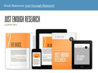 Book Resource: Just Enough Research
 