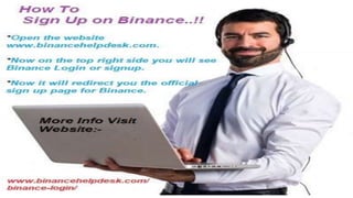 How to do binance login