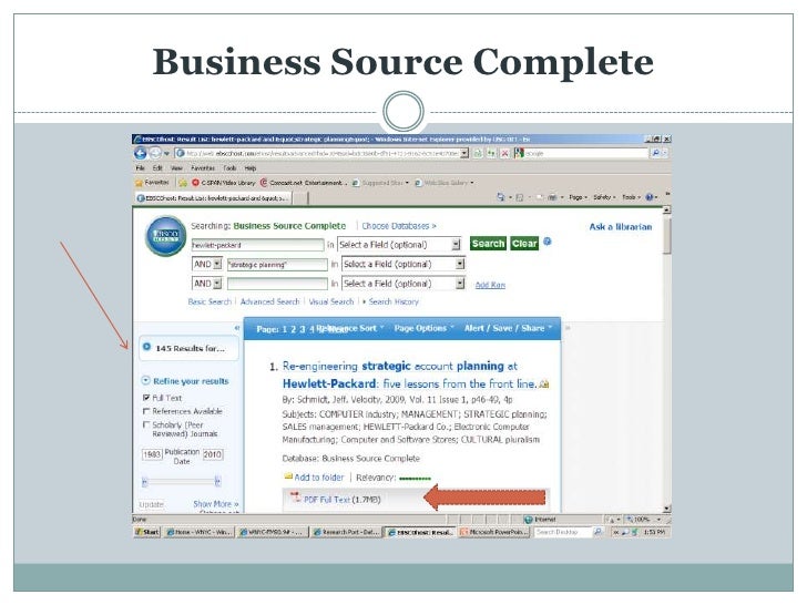 how to do research on a company