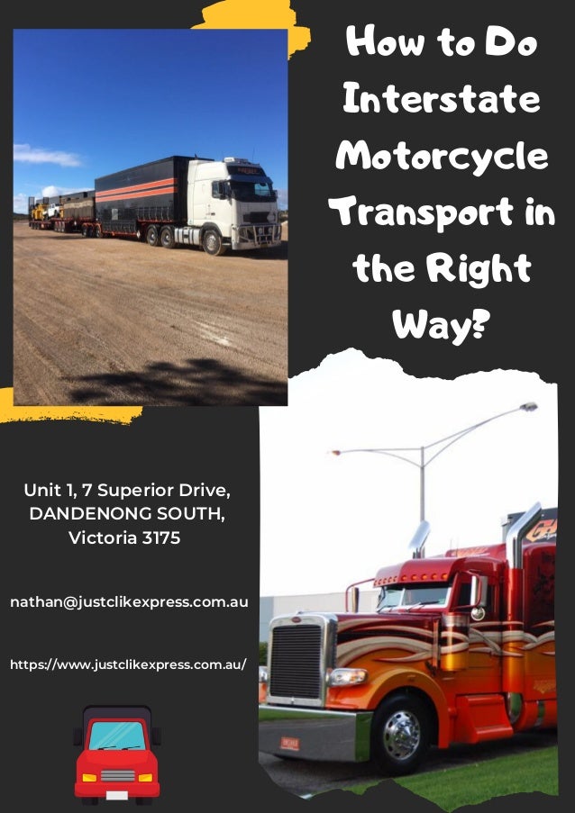 How to Do Interstate Motorcycle Transport in the Right Way