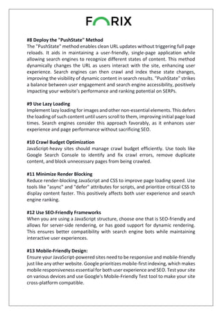How to Do JavaScript SEO? Forix | PDF