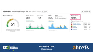 #SEJThinkTank
@samsgoh
 