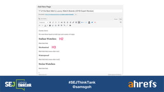 #SEJThinkTank
@samsgoh
 