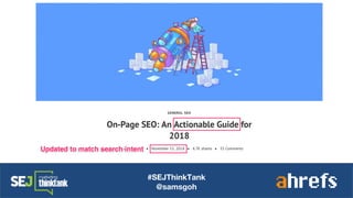 #SEJThinkTank
@samsgoh
 