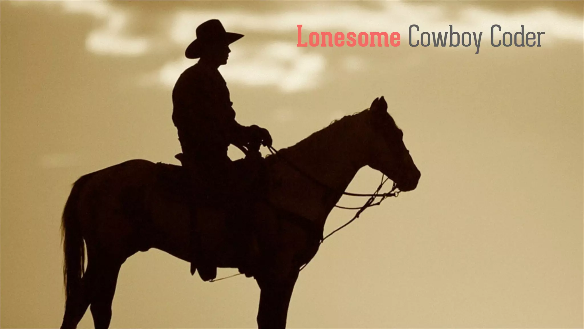 Lonesome Cowboy Coder

 
