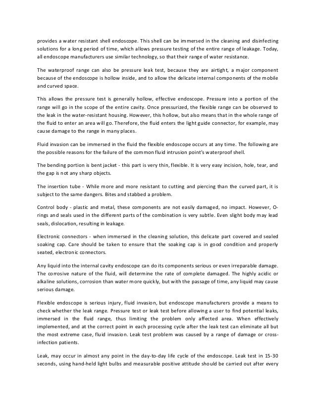 How to do Leak Testing in Flexible Endoscope?