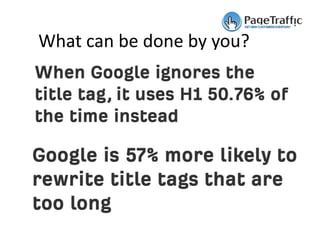 What can be done by you?
 