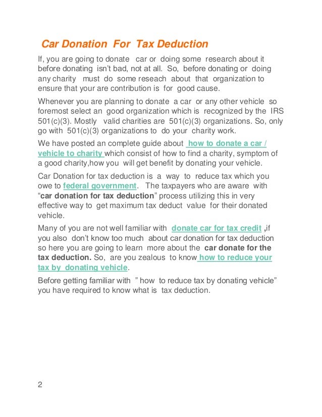 How to donate car for tax deduction complete guide.pdf