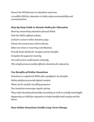 How to Donate Online for an NGO for Education in India.pdf