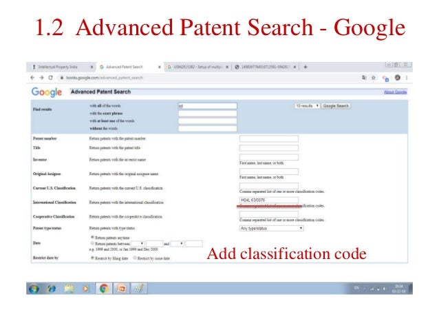 How to do patent search