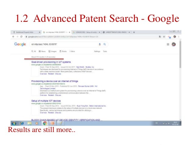 How to do patent search