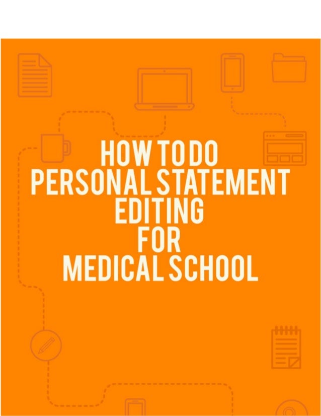 medical school personal statement editing